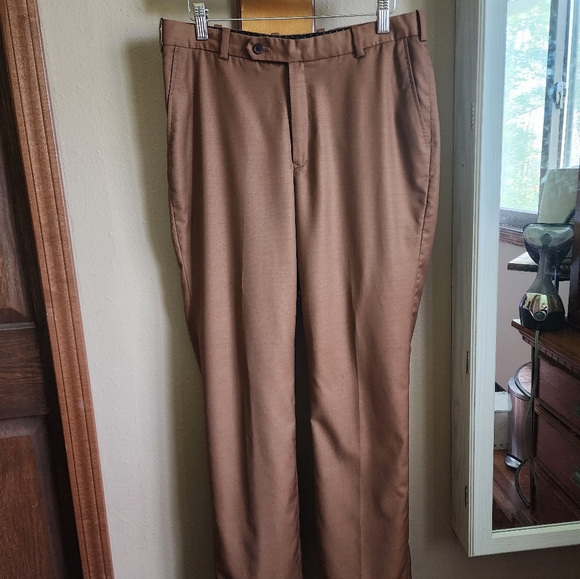 StudioSuits Napolean Rust Wool Pants - Picture 1 of 5